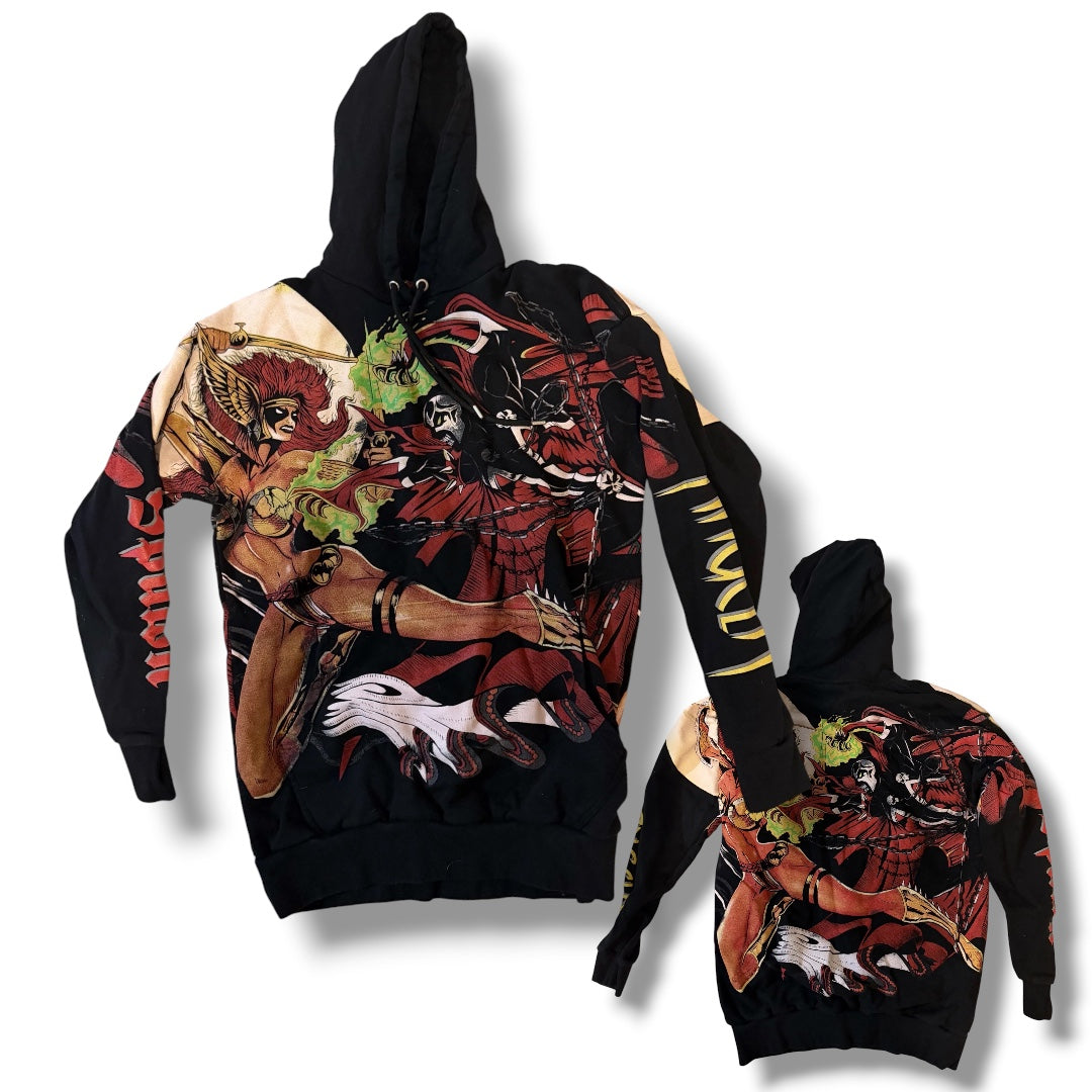 SPAWN VS ANGELA AOP Hoodie by Nicky’s Tees / XL